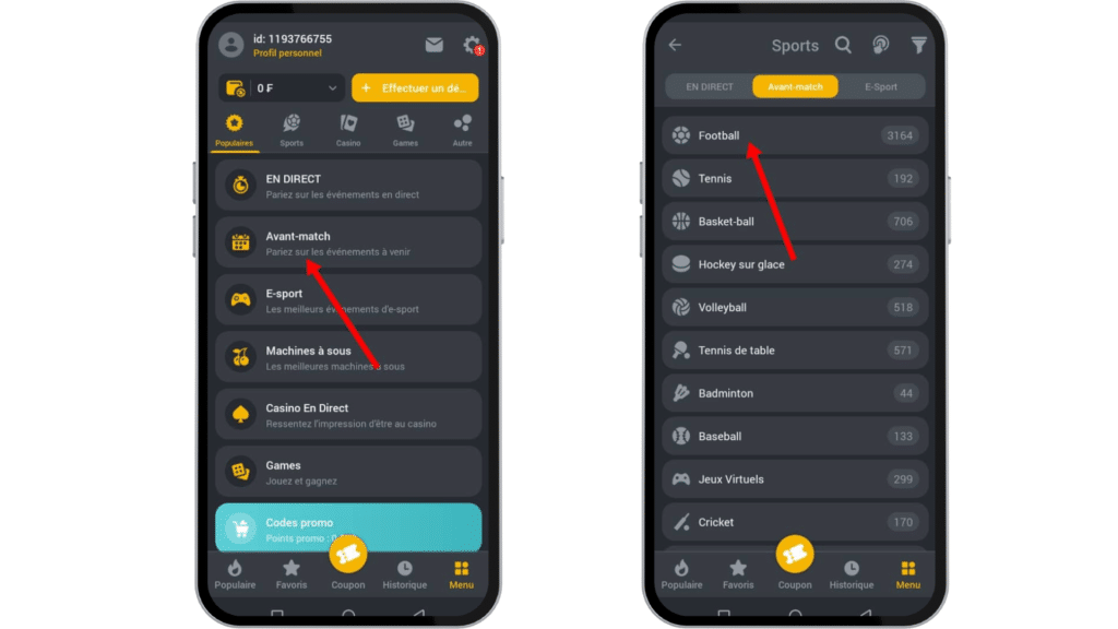 Parier sur Betandyou apk 
