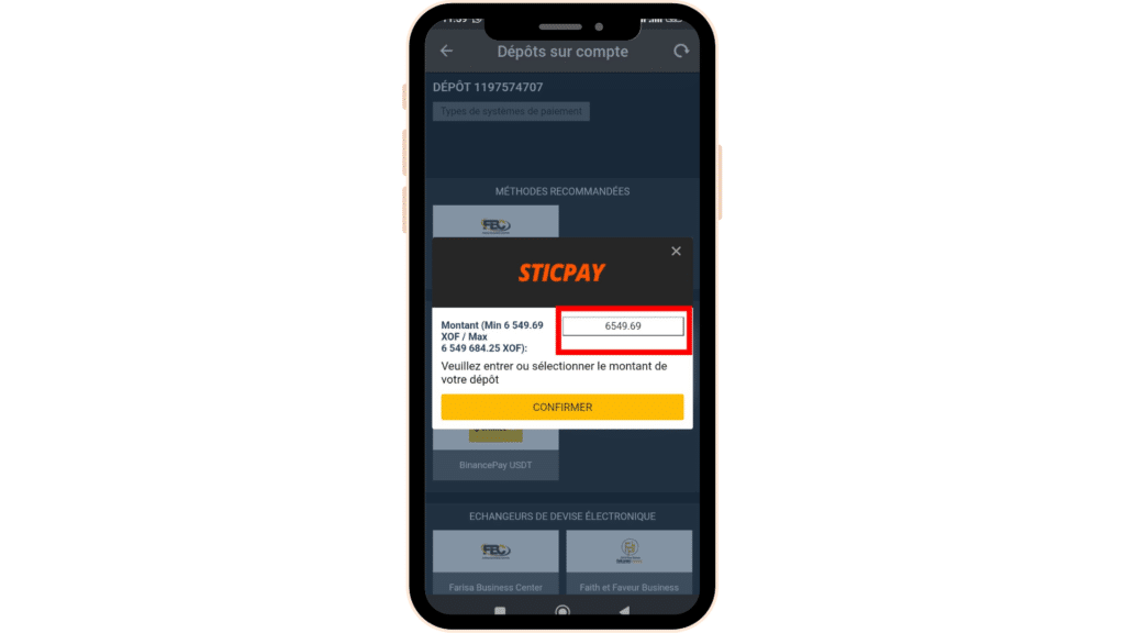 Dépôt sur Betandyou