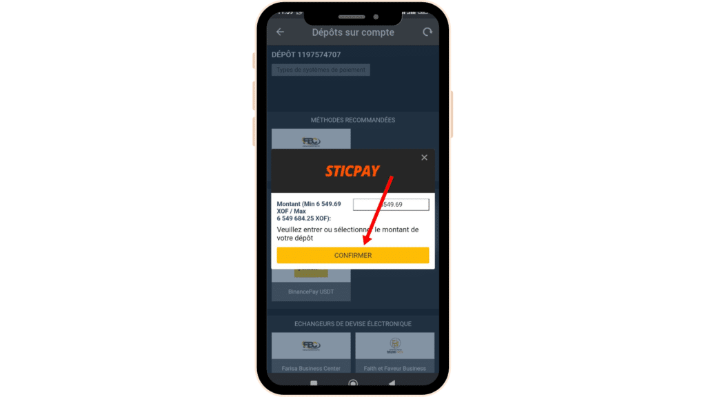Dépôt sur Betandyou